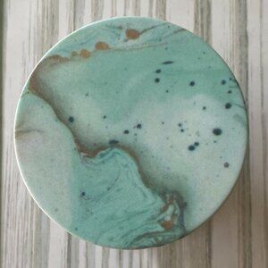 BUNDLE 10/$5 Cell Phone Grip GREEN PEACH MARBLE